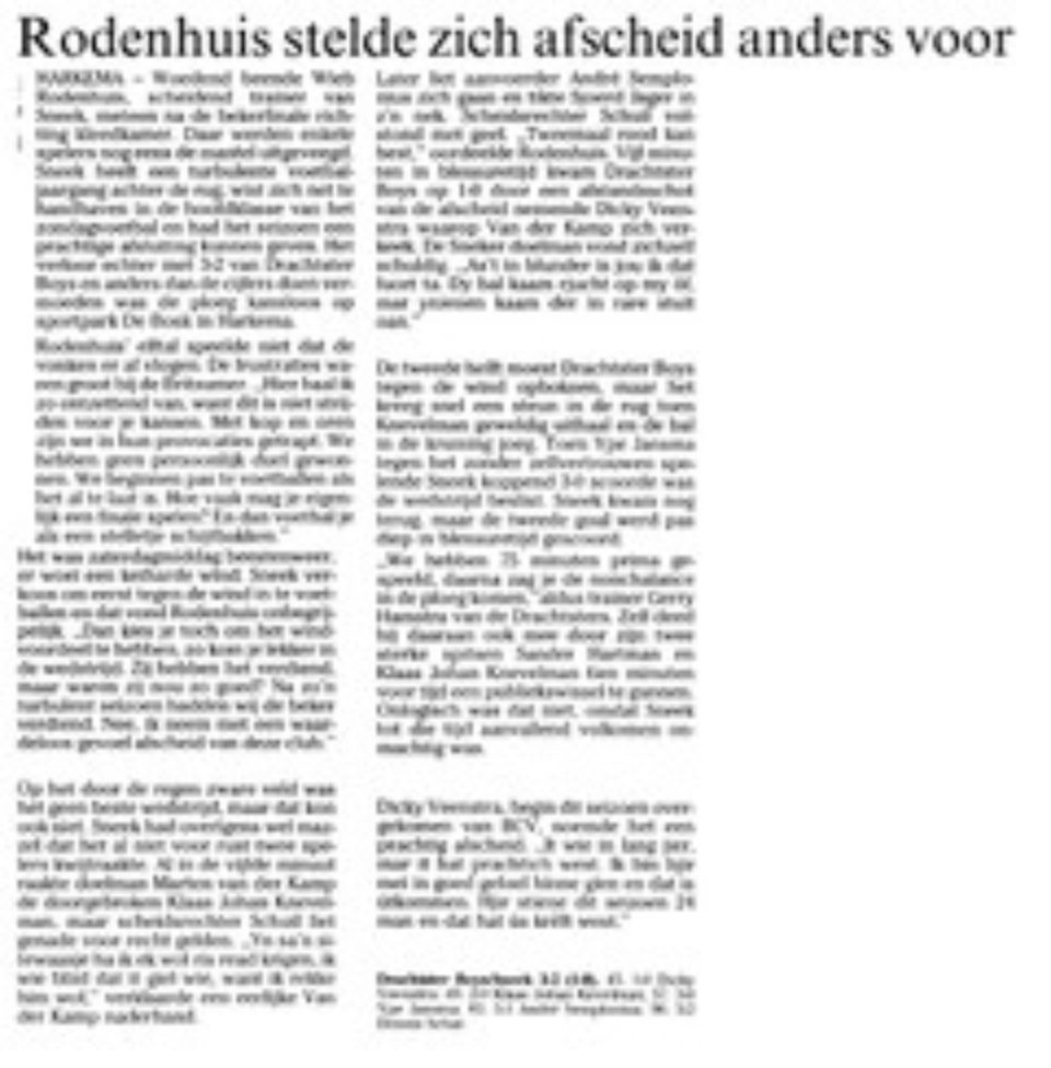 2001 Dr Boys 1 Sneek 1 LC 5 jun 01