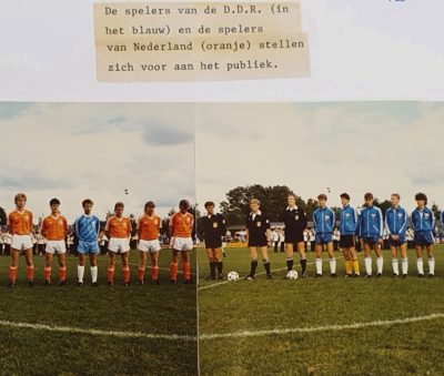 1986 Nederland DDR teams