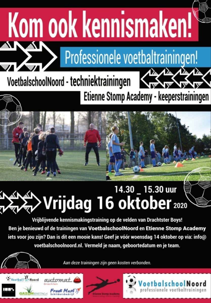 Poster herfst voetbalschool 2020