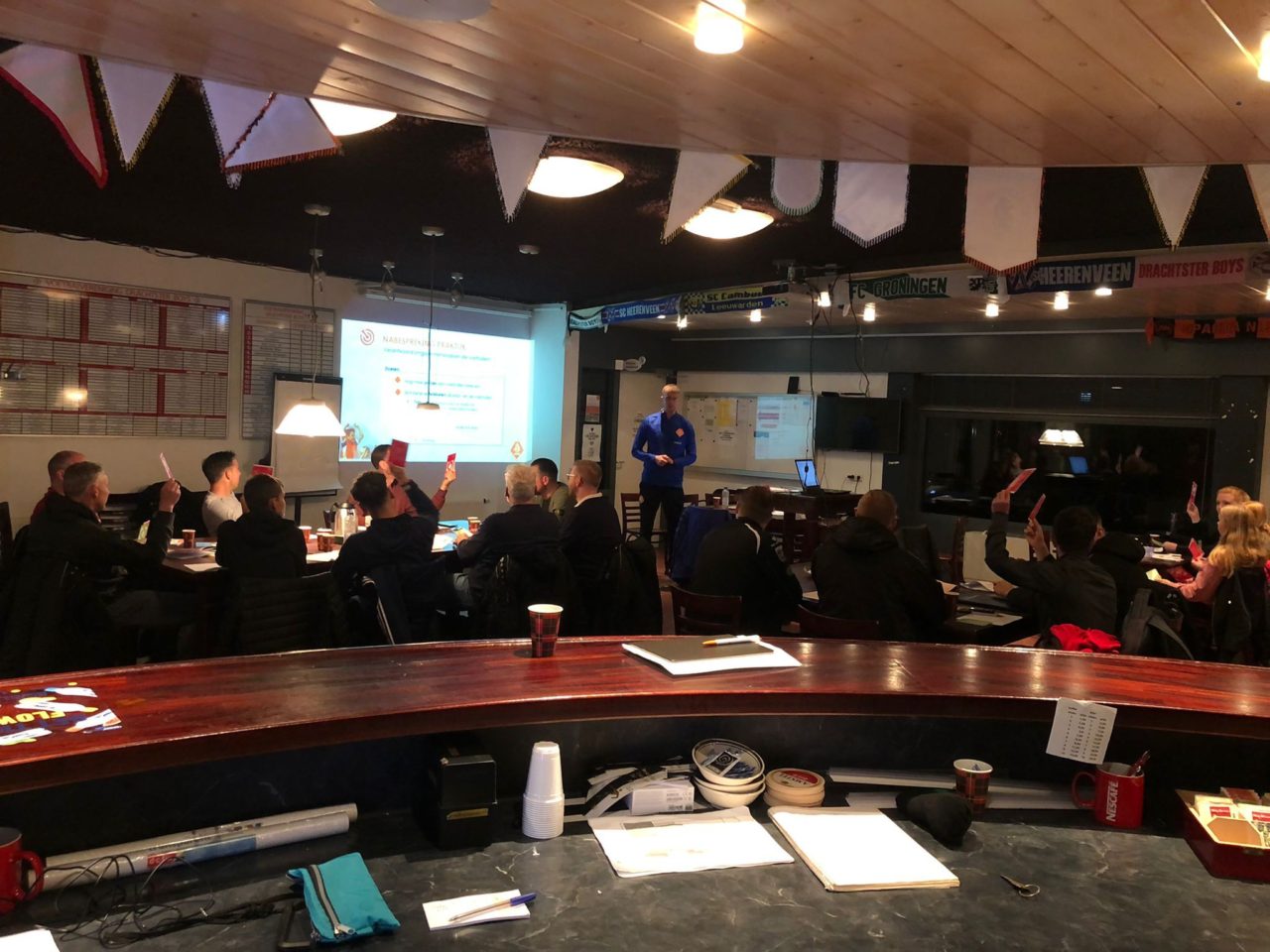 Aftrapmodule bij Drachtster Boys